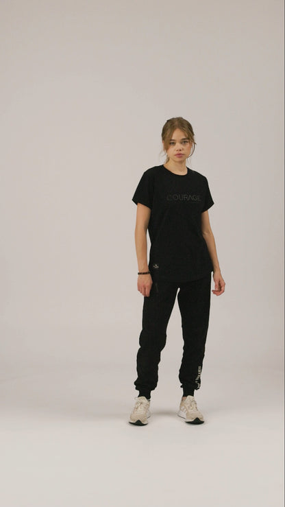 "Lupus" Women T-Shirt - Black/Black
